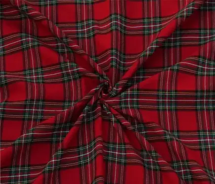 Buy red tartan fabric
