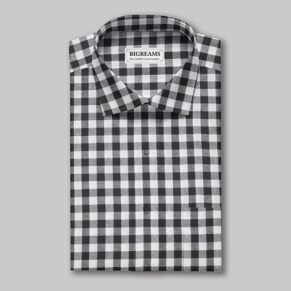 Black & White Gingham Fabric