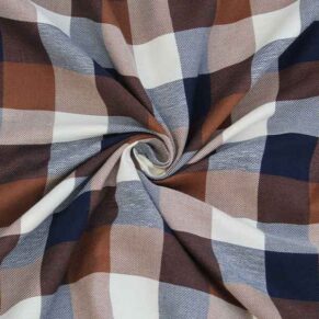 Men's Checkered Multicolor Shirt Fabric