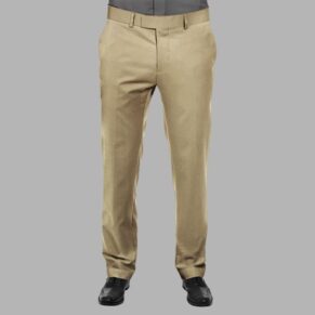 Khaki Color Solid Trouser Fabric