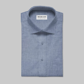 Unstitched Chambray Blue Shirt Fabric