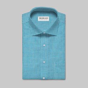 Aqua Green Gingham Fabric