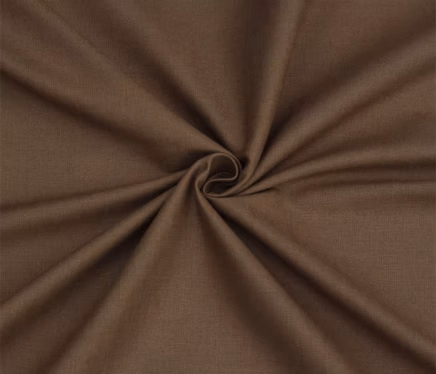Brown Cotton-Linen Stretchable Suiting Material