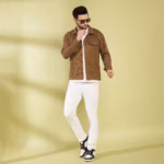 Classic Brown Herringbone Shacket – Perfect for Parties & Casual Wear