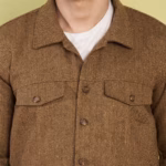 Classic Brown Herringbone Shacket – Perfect for Parties & Casual Wear - Image 3